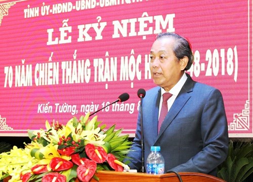 Phó Thủ tướng dự kỷ niệm 70 năm chiến thắng Mộc Hóa - ảnh 1